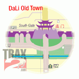 Dali Old Town eMap Yunnan