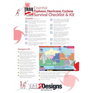 Cyclone Typhoon Hurricane Survival Checklist and Kit